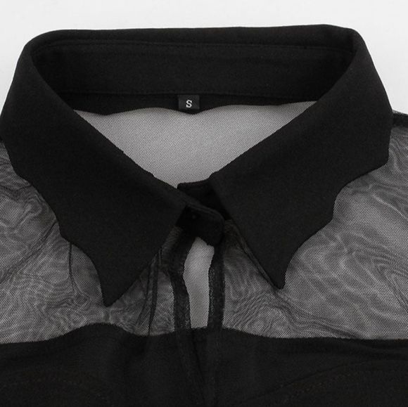 Gossamer BAT Dress Black Women's Long Sleeve Party Dress Midi Sweetheart - Picture 9 of 15